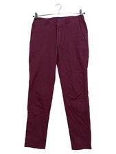 MR MARVIS Stoffhose Herren Rot Casual W31/48/M Baumwolle Elasthan