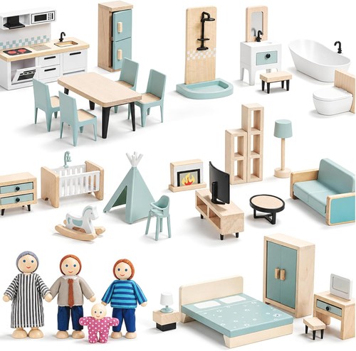 Puppenhaus möbel set teile - set,