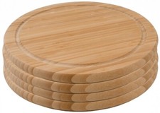 4er-Set Bambus Schneidebrett