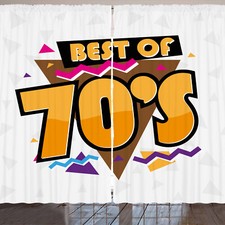 70s Party Rustikale Gardine Stil der 70er Jahre Retro