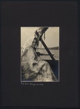 Fotografie Potsdamer Havelfischerin im Boot auf dem Templiner See 