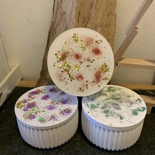 Dose mit Deckel Gebäckdose,Schmuckdose aus Keraflott Dekoartikel Handmade