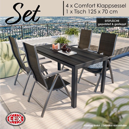 Gartenmöbel set alu tisch - gartenmöbel,
