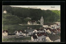 Elzach, Ansichtskarte, Neunländerkapelle u. Städt. Krankenhaus 1917 