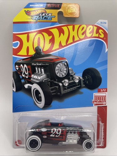 Hot wheels max steel red - max,