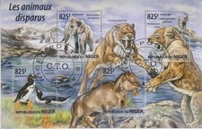 Wildtiere  Niger  gestempelt