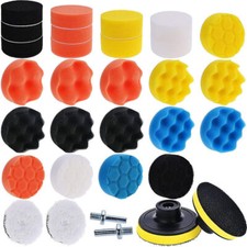 31tlg Polierschwamm Polierpads Set 75mm Polierscheibe Auto Polierpad Polierset~!
