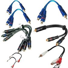 RCA Cinch Y Kabel Splitter Adapter Verteiler Subwoofer Stecker 2 Buchse chinch