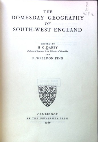 The domesday geography - domesday, of