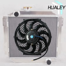 Kuhler radiator+12"Fan For Ford Capri MK1-MK3 Kent 1.6L/Essex/Escort 1974-88 MT
