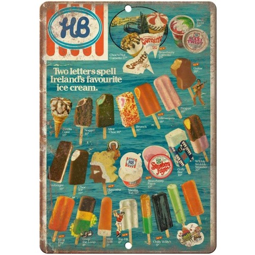 Retro metallschild hisign - retro, hb