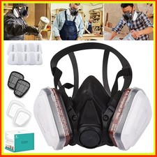 6200 Atemschutz Halbmaske Gasmaske Staubmaske Lackiermaske mit Wechselfiltern