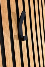 Akustikpaneele Haken ohne Bohren 4er Set Schwarz