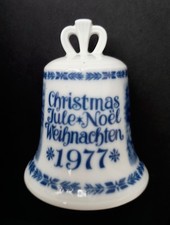 Hutschenreuther Christbaumschmuck aus feinem Porzellan Sammelglocken 7 Stck.