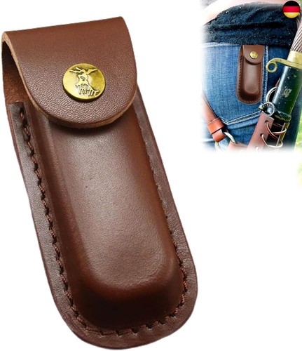 Messertasche leder braun - leder,