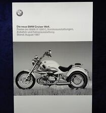 BMW Motorrad Preisliste 8.1997,  Modell: R 1200 C