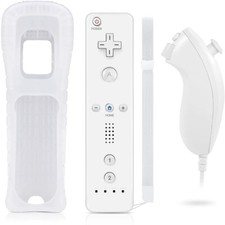 Nintendo Wii / U 2 in 1 Remote Motion Plus Inside Controller Nunchuk