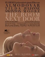 Poster Plakat A 1, THE ROOM NEXT DOOR mit Julianne Moore, Tilda Swinton, Spanien
