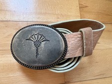 Vintage Joop JOOP! Ledergürtel Gürtel Leder Handmade In Italy Kornblume