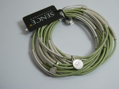 Armband leder grün sence - armband,