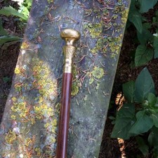 Handstock mit Messing-Knauf