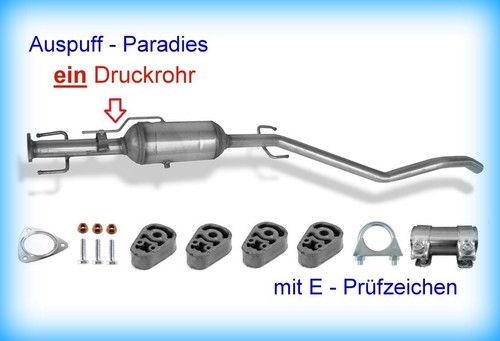 Dpf rußpartikelfilter mit 1 - /,