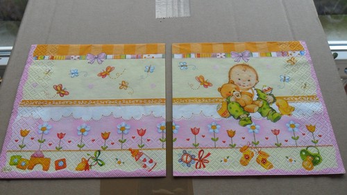 Servietten baby mit teddy - mit,
