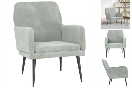 Sessel hellgrau 62x79x79 - hellgrau,