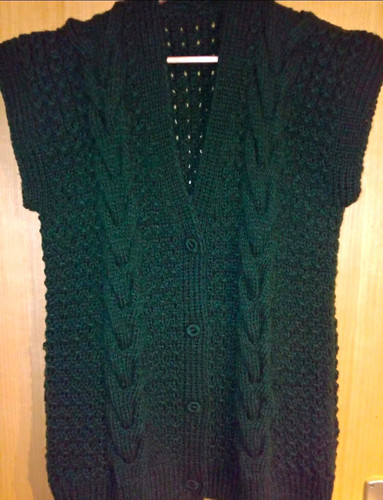 Damen strickweste grün - strickweste,