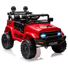 12V Kinder Elektro Auto Kinderauto Kinderfahrzeug Fernbedienung mit MP3 LED Rot