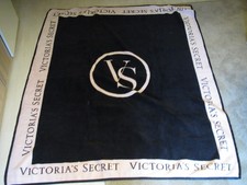 Original Victorias Secret Kuscheldecke 150x130 Cm Decke schwaerz-rosa