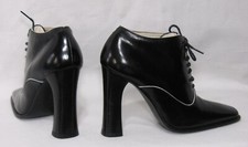 LEZILLA DESIGN Leder High Heels Pumps Zofe Viktorian Edwardian Lackschuhe 20-30s