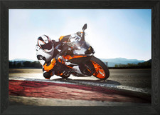 Ktm 390 gerahmtes wandbild - rc,