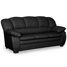 3-Sitzer-Sofa - schwarz -