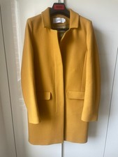 CLOSED Damen Mantel M 38 Schurwolle Kaschmir Senf/Curry gelb, getragen