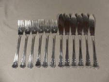 Wilkens Chippendale Fischbesteck 6 Personen 12 Teile 90er Silberauflage