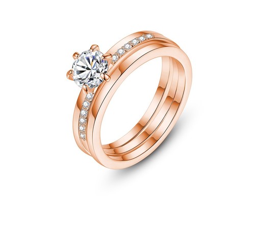 Damen solitär ring cubic - damen,