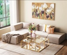 Couchtisch Set Gold Spiegel