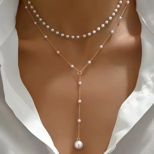 Perlen kette lagig - perlen,