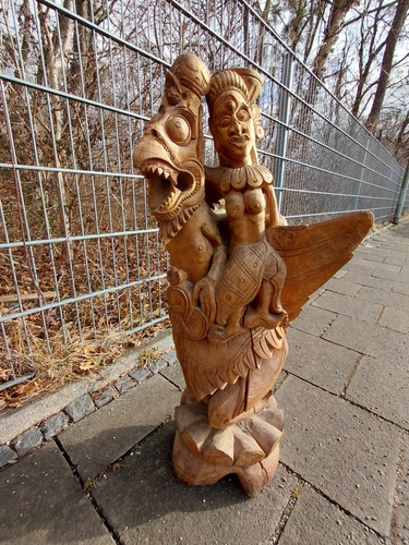 Skulptur asien holz - skulptur,