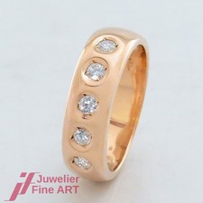 Halb-Memoire Brillant-Ring mit