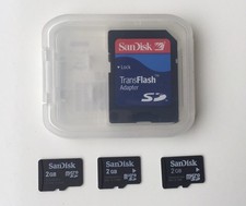 SanDisk microSD 3x 2GB inkl