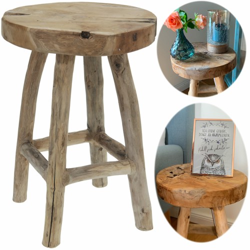 Beistelltisch teakholz 42cm - beistelltisch,