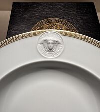 Suppenteller 22 cm Rosenthal Versace Meandre d‘Or  1. Wahl Paul Wunderlich
