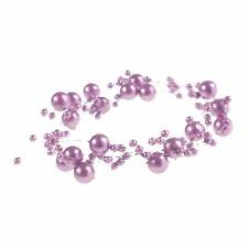 12 Perlengirlanden á 130 cm = 15,6 m, Dekogirlande, Hochzeit Floristik Tischdeko