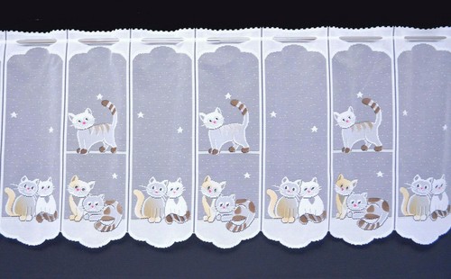 Katzen scheibengardine - katzen,