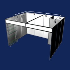 Messestand mit Abstellraum