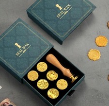 Siegelwachs Siegel Stempel Set