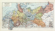 Preussen historische Landkarte