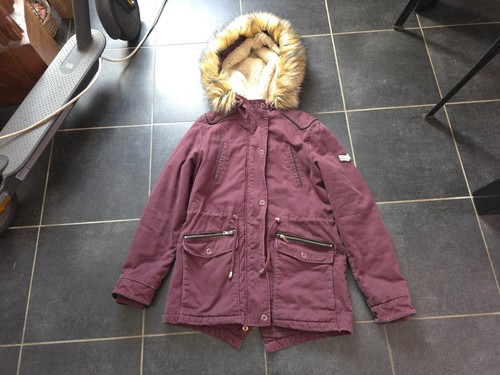 Damen mantel parka bordeauxrot - damen,